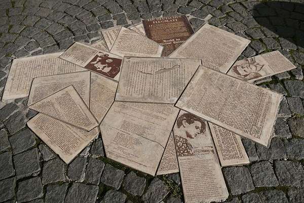White Rose Memorial Munich Photo of a part of the memorial for the White Rose on Geschwister-Scholl-Platz in Munich.