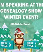 Announcement of THE Genealogy Show: Winter Event 2022 with the #TGSWinterEvent