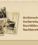 Title page of Andrea Bentschneider's presentation for Genealogica 2023 on "Archivrecherche – Vorbereitung, Durchführung, Nachbereitung" (Archive research - preparation, conduct, follow-up)