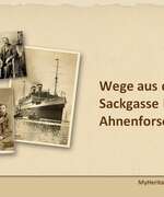 First slide of the presentation for the webinar on paths around the brick wall in genealogical research by Andrea Bentschneider